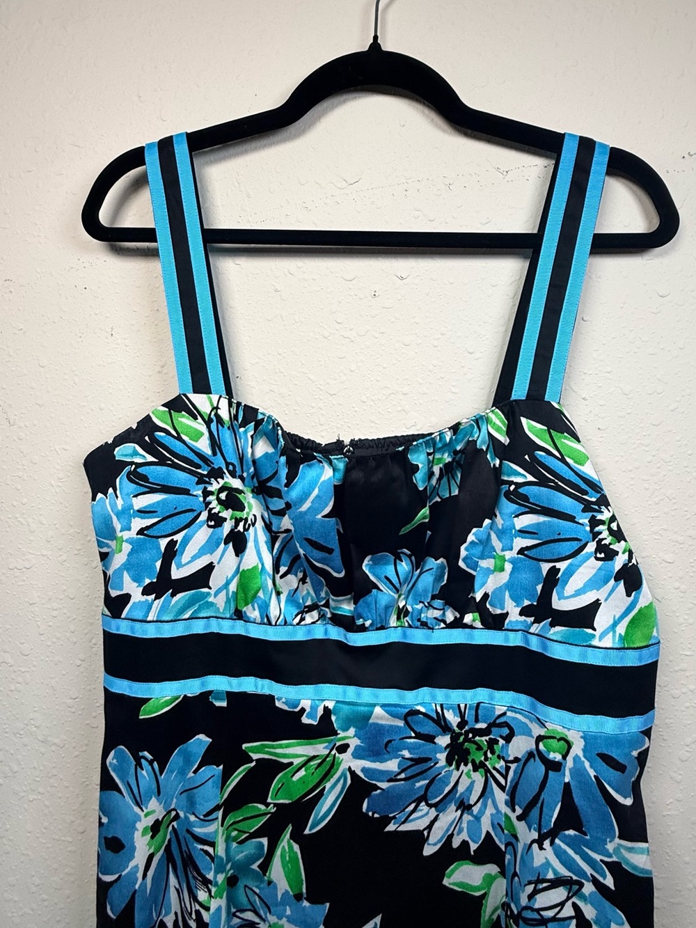 B&K Originals Blue Floral Sundress Sleeveless Y2K Cottagecore Garden Dress - Picture 3 of 11